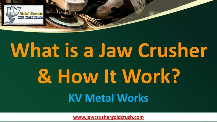 what is a jaw crusher how it work