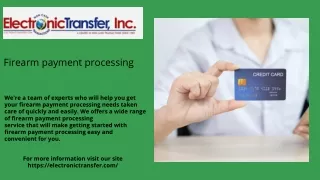 firearm payment processing