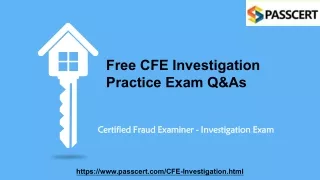 free cfe investigation practice exam q as