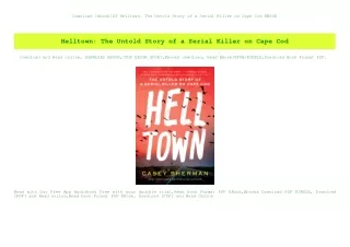 Download [ebook]$$ Helltown The Untold Story of a Serial Killer on Cape Cod EBOOK