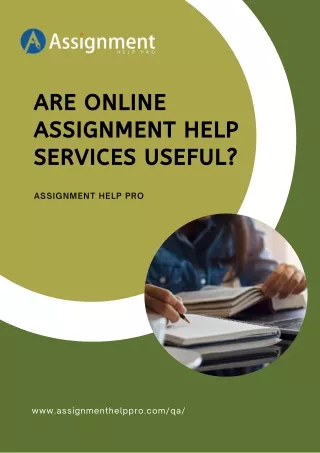 are online assignment help services useful