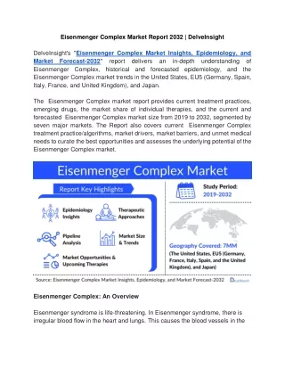 Eisenmenger Complex Market