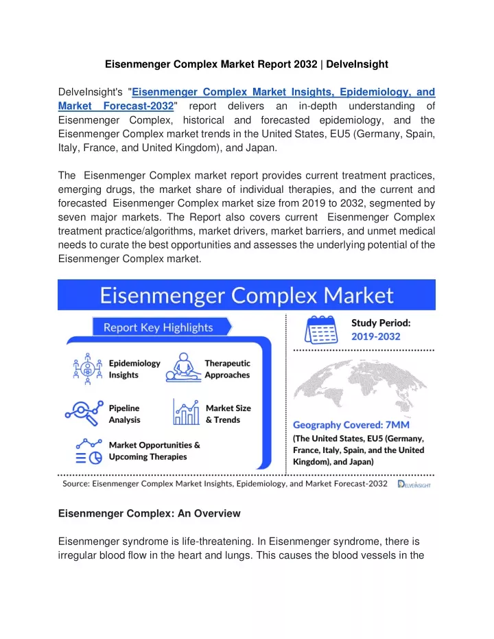 eisenmenger complex market report 2032