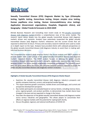 sexually transmitted disease std diagnosis market