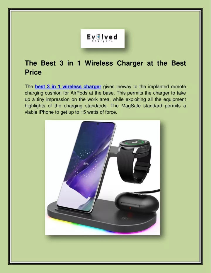 the best 3 in 1 wireless charger at the best