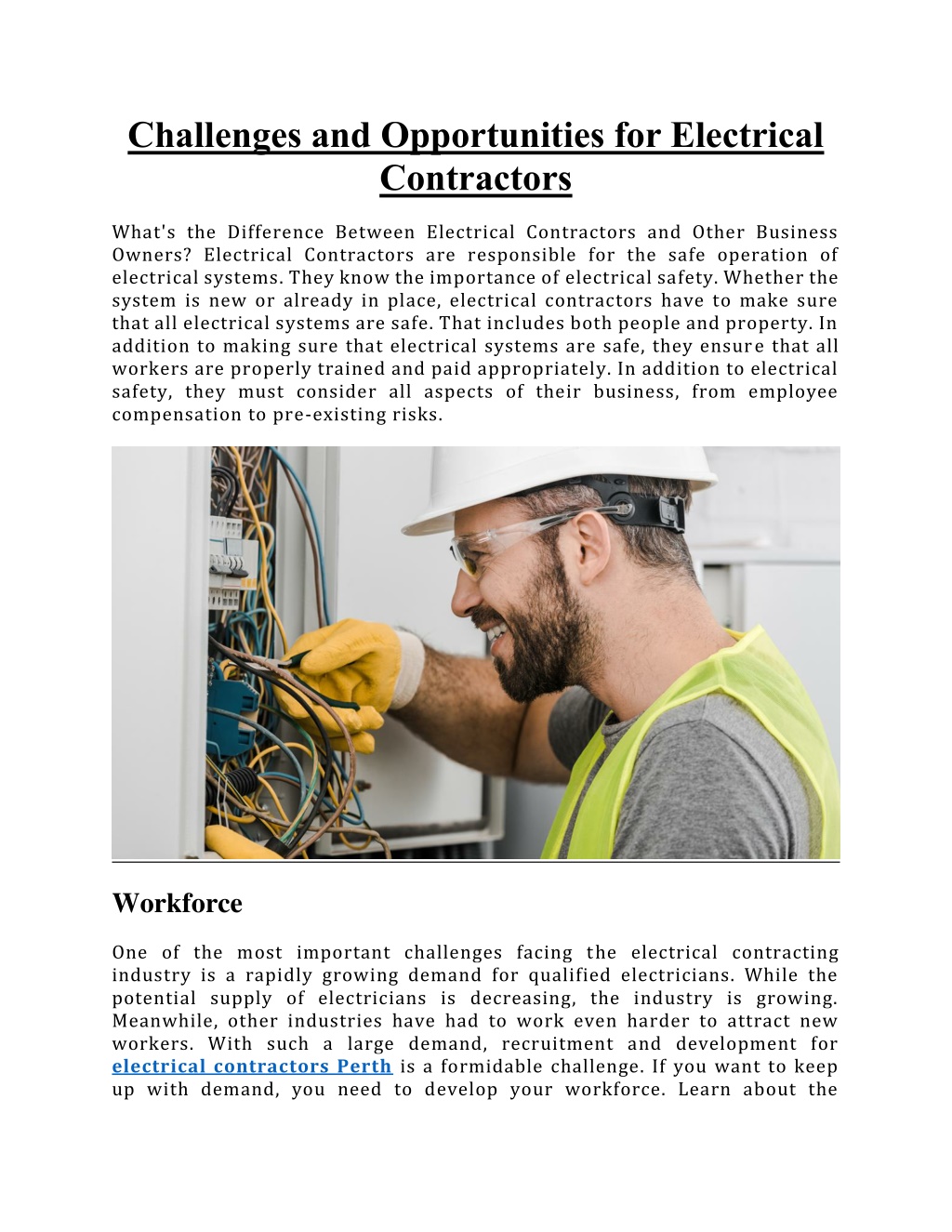 PPT - Challenges and Opportunities for Electrical Contractors ...