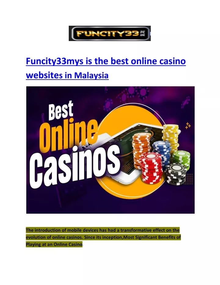 funcity33mys is the best online casino website