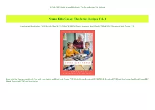 [READ PDF] Kindle Nonna Elda Cooks The Secret Recipes Vol. 1 ebook