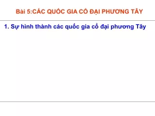 Bài giảng Lịch sử 6 - Bài 5: Các quốc gia cổ đại phương Tây