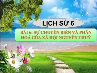 Bài giảng Lịch sử 6 - Bài 6: Sự chuyển biến và phân hóa của xã hội nguyên thủy