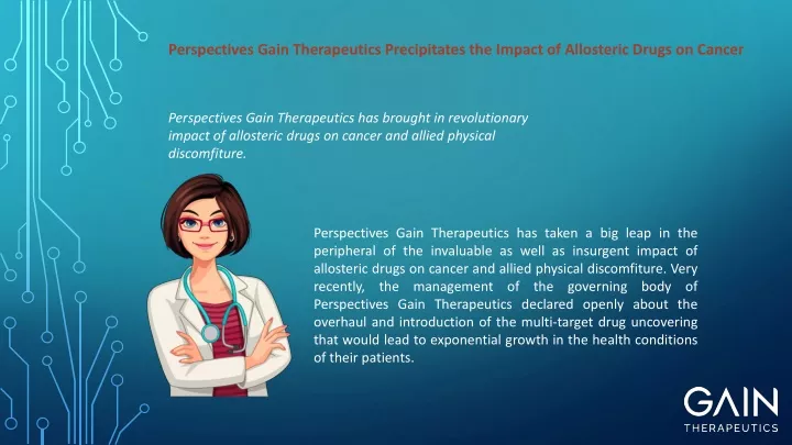 perspectives gain therapeutics precipitates