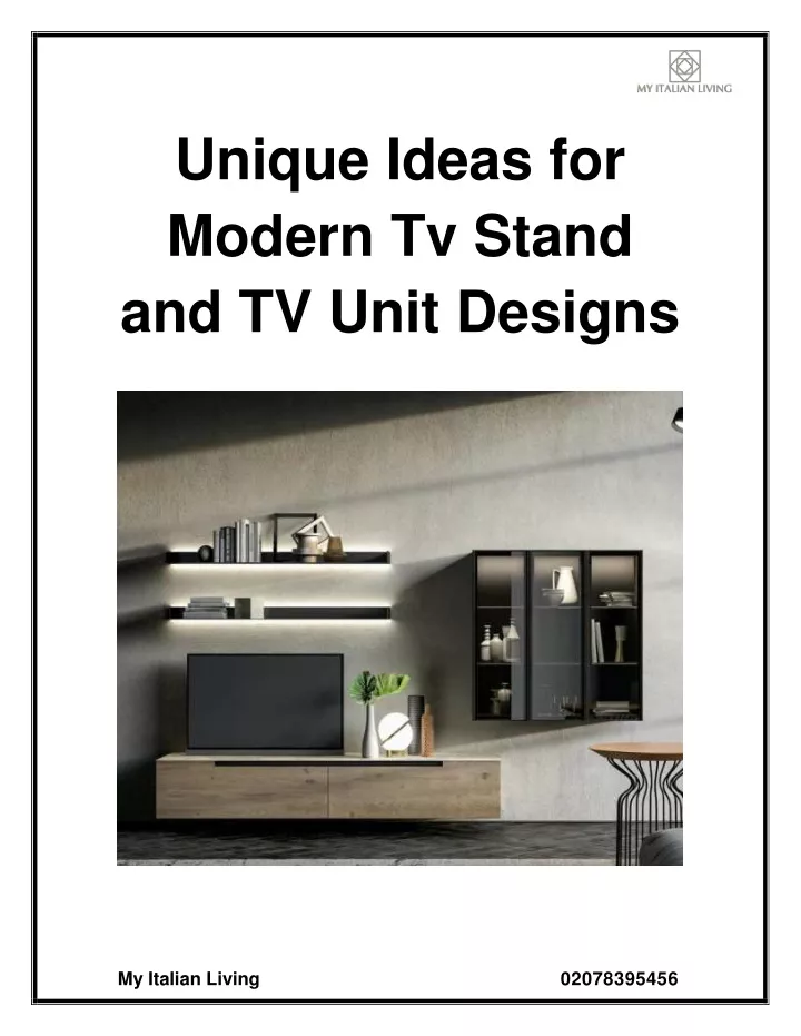 unique ideas for modern tv stand and tv unit