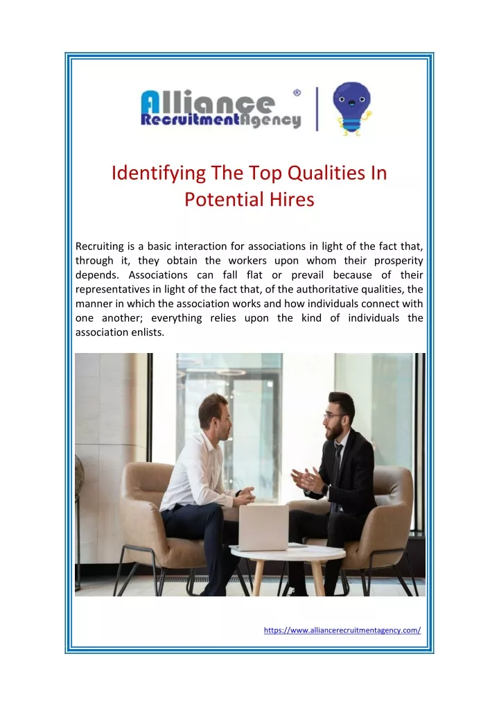 identifying the top qualities in potential hires