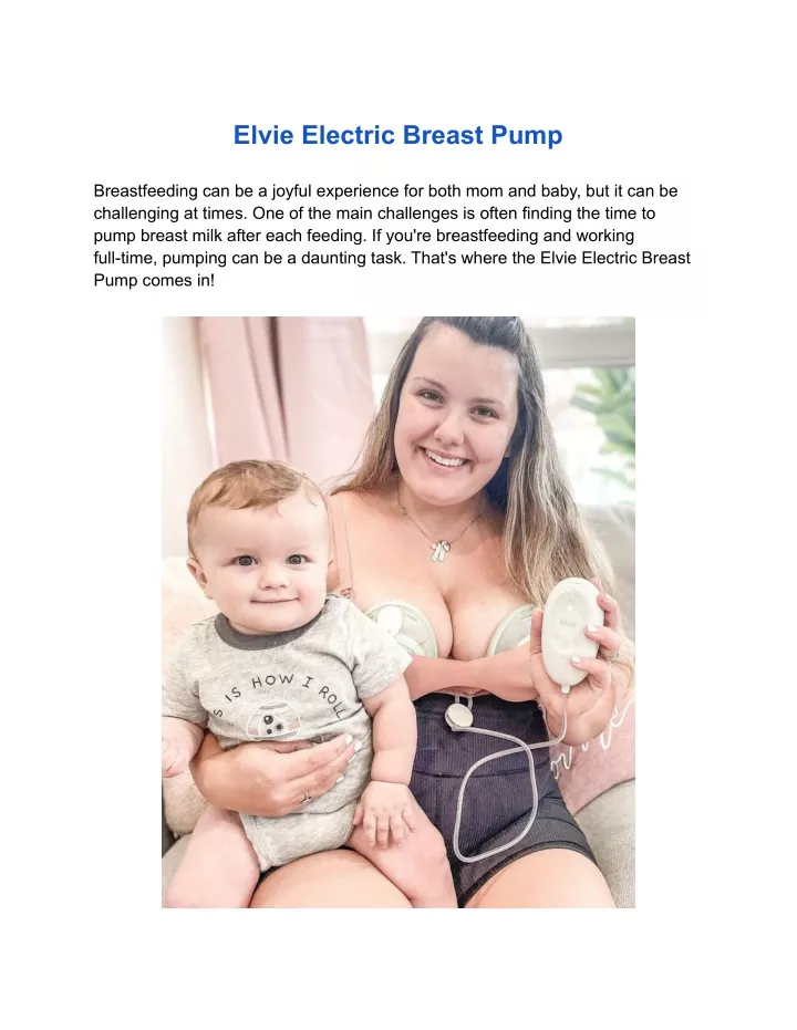 elvie electric breast pump