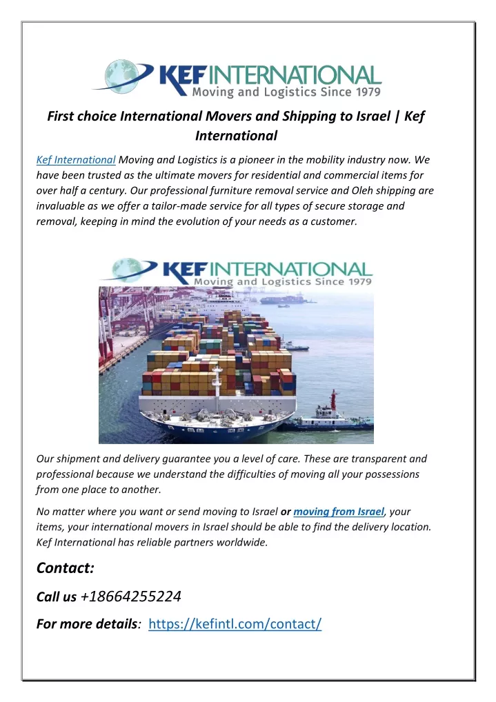 first choice international movers and shipping