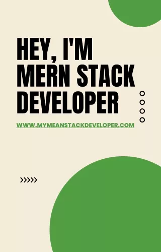 hey i m mern stack developer