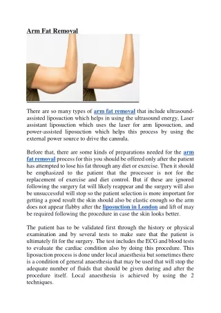 arm fat removal