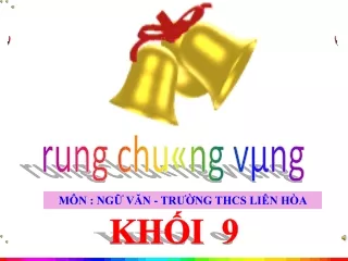 Slide Trò chơi rung chuông vàng - Ngữ văn Lớp 9