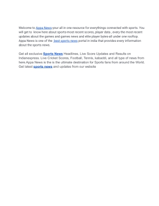 welcome to appa news your all in one resource