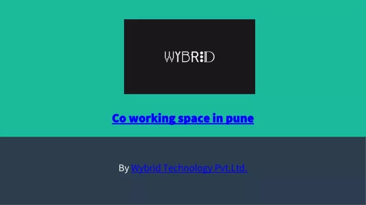 co working space in pune