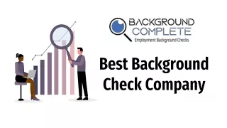 Best Background Check Company - Background Complete