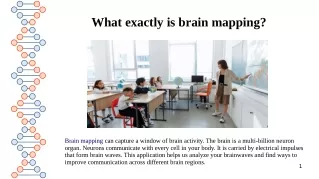 What exactly is brain mapping