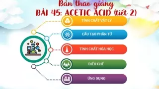 Bài giảng Hóa học 9 - Bài 45: Acetic acid
