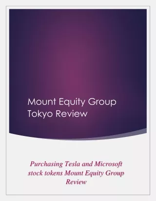 Purchasing Tesla and Microsoft stock tokens Mount Equity Group Review