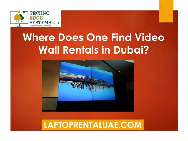 where does one find video wall rentals in dubai