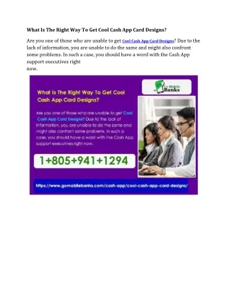 What Is The Right Way To Get Cool Cash App Card Designs?