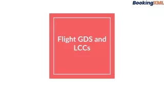 flight gds and lccs