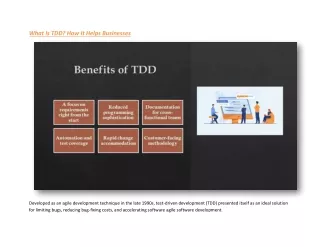 What Is TDD How It Helps Businesses