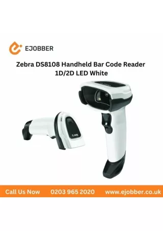 Zebra DS8108 Handheld bar code reader 1D2D LED White