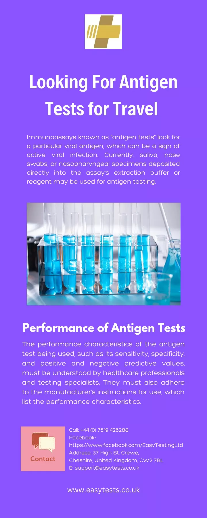 looking for antigen tests for travel