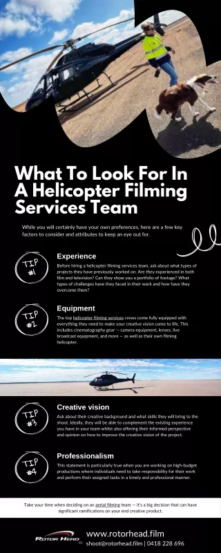 What to Look for in a Helicopter Filming Services Team