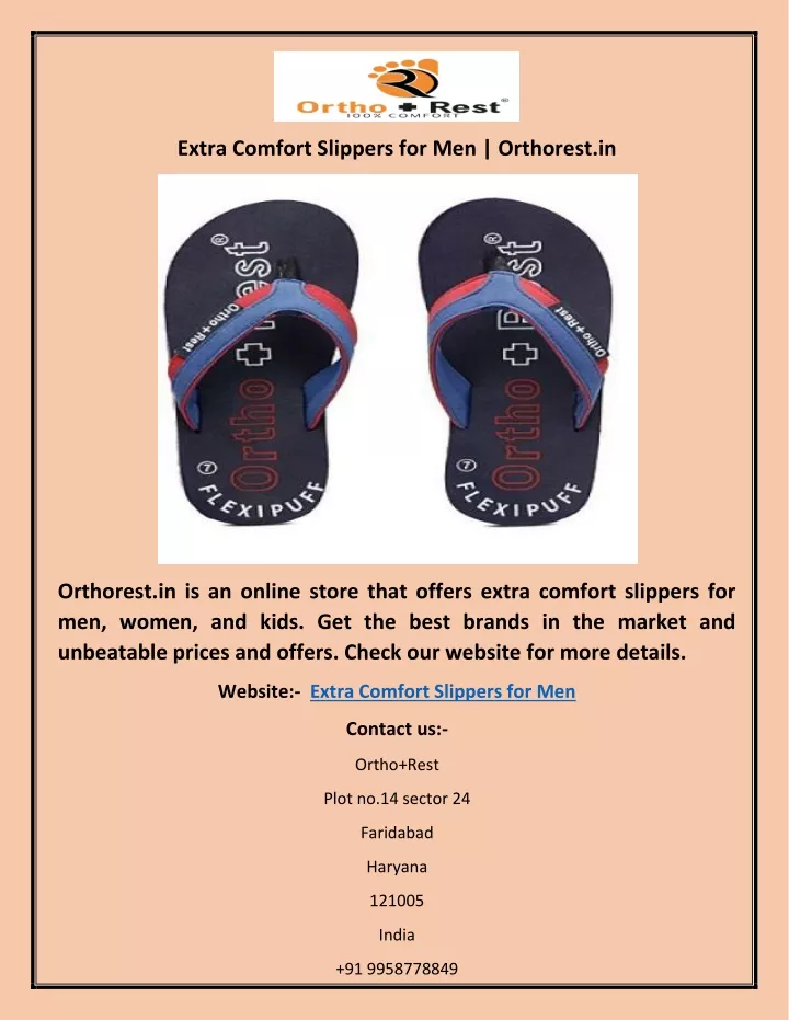 extra comfort slippers for men orthorest in