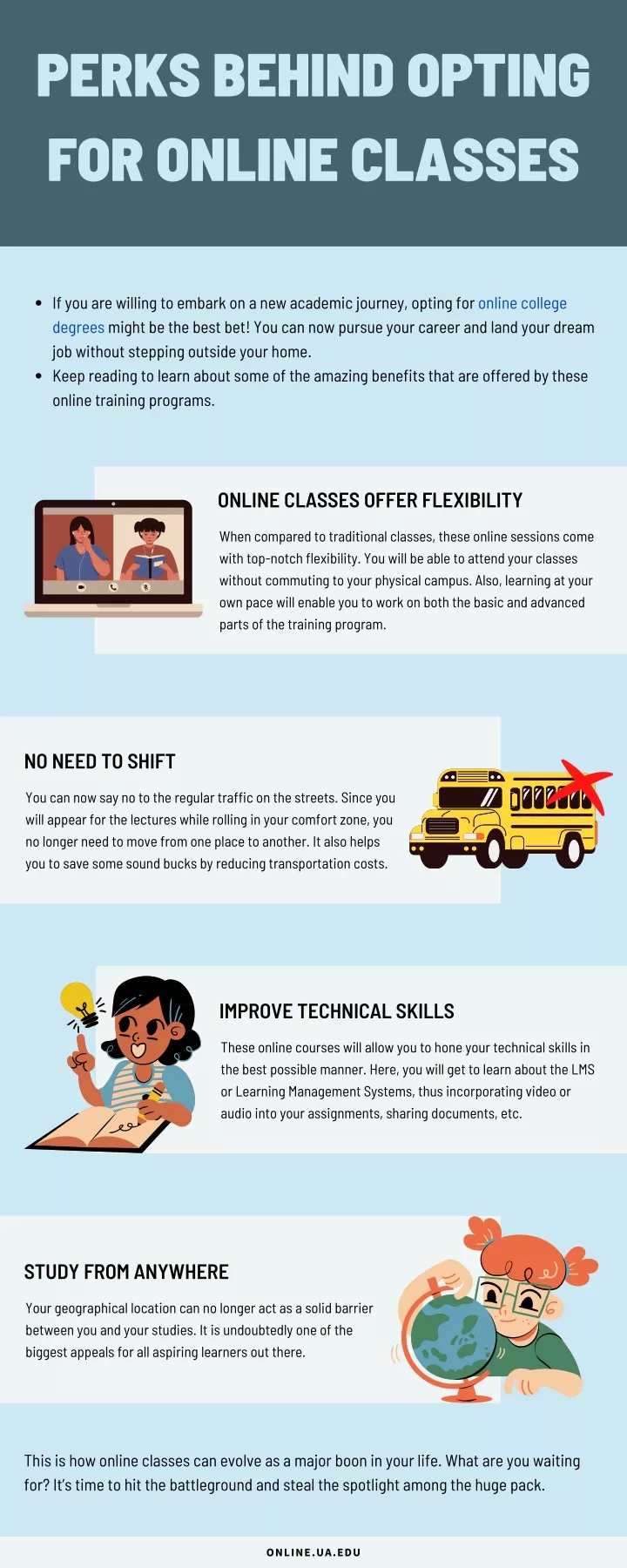 perks behind opting for online classes