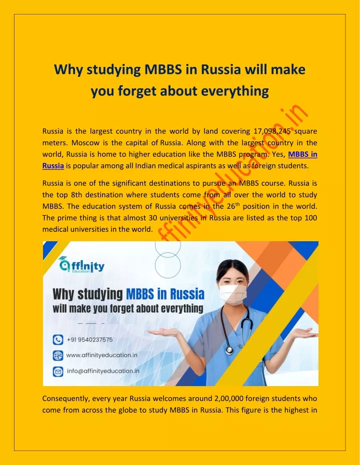 why studying mbbs in russia will make you forget