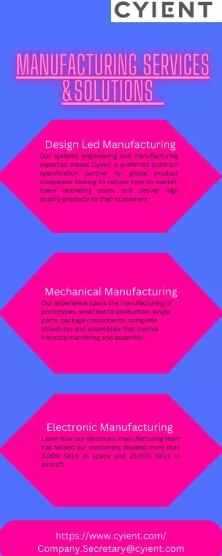 Integrated Manufacturing Solutions | Cyient