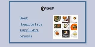 Best Hospitality suppliers brands