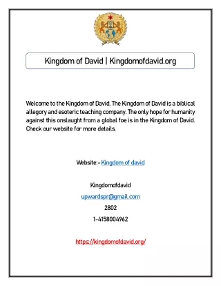 kingdom of david kingdomofdavid org