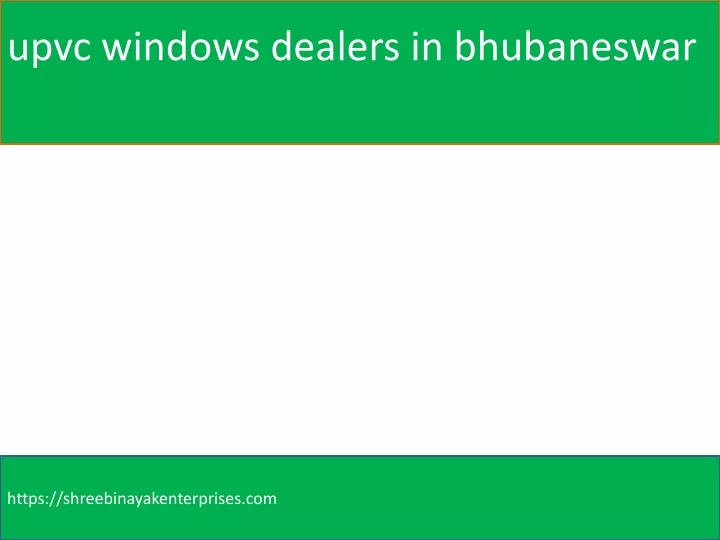 upvc windows dealers in bhubaneswar