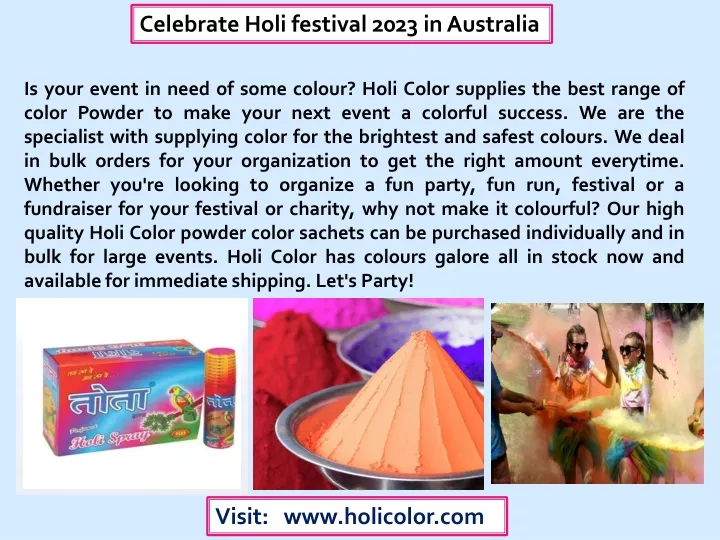 celebrate holi festival 2023 in australia