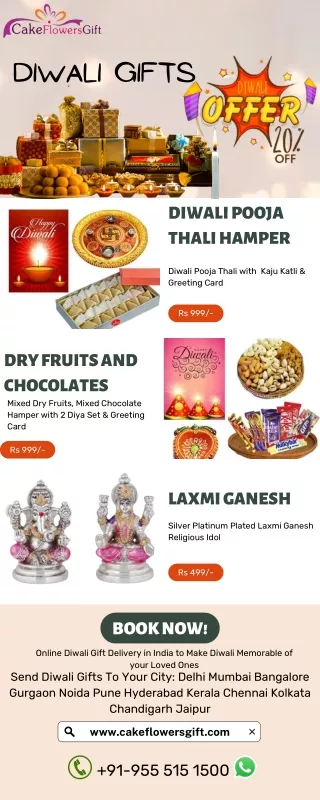 Send Upcoming Occasion and Festival gifts to India | Diwali Gifts Online at cake