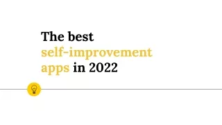 the best self improvement apps in 2022