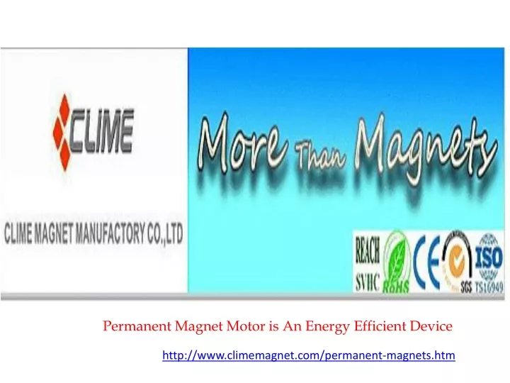 permanent magnet motor is an energy efficient