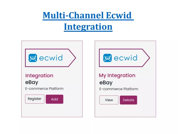 multi channel ecwid integration