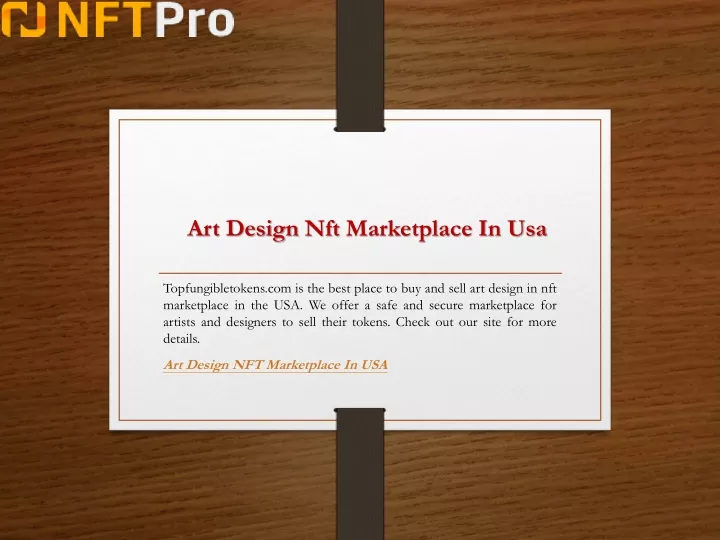 art design nft marketplace in usa