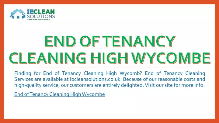 end of tenancy cleaning high wycombe