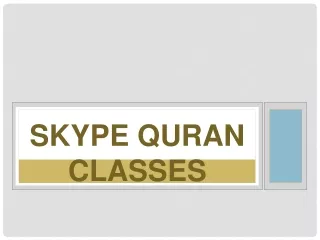 Best Skype Quran Classes in UK - We provide 1 on 1 online Quran classes for stud